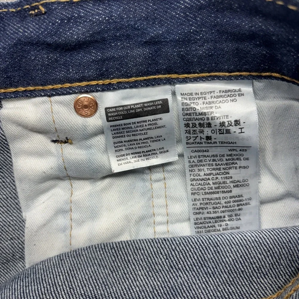 Levi's Premium 501 '93 Jeans Men's 31 x 32 Blue Dark Wash Button Fly Straight